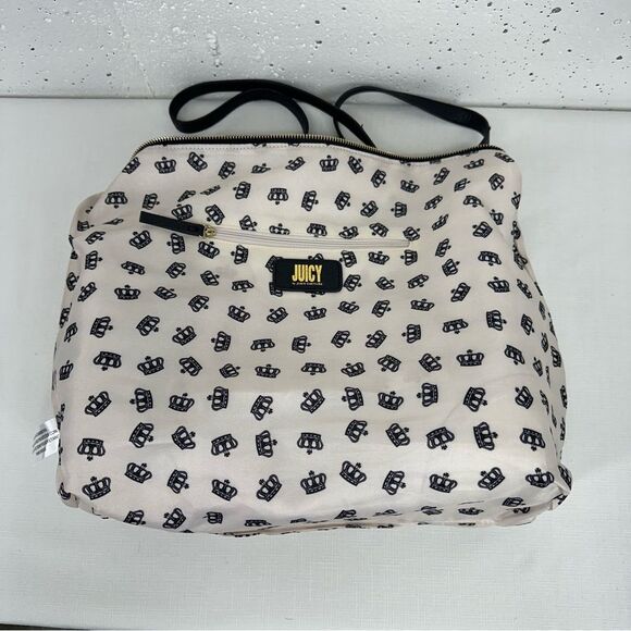 Juicy Couture Pink Purple Turquoise Tote Bag with Gold Hardware - Picture 10 of 14